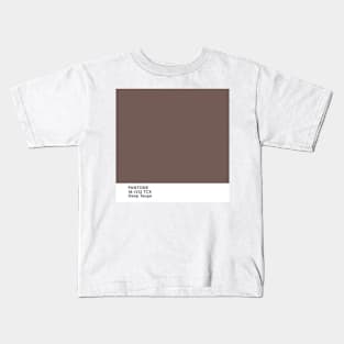 pantone 18-1312 TCX Deep Taupe Kids T-Shirt